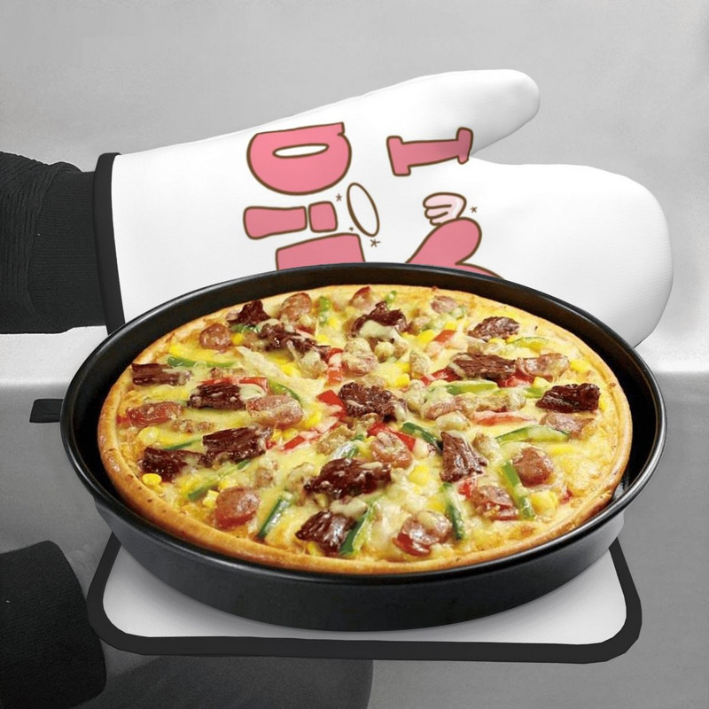 I Love Hot Dads Dilfs virtuves cimds rozā eņģeļa spārni Y2K karstumizturīgs karstā cepeškrāsns bļoda dūraiņa podu turētājs grila dūraiņu komplekts