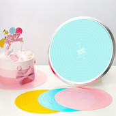 Okrugli okretni tanjur za pecivo Silikonska podloga za valjanje tijesta Neprianjajuća podloga za miješenje Kuhinjski neklizajući rezanci Alati za kuhanje knedli