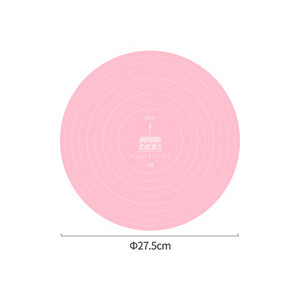 Okrugli okretni tanjur za pecivo Silikonska podloga za valjanje tijesta Neprianjajuća podloga za miješenje Kuhinjski neklizajući rezanci Alati za kuhanje knedli