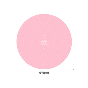 Okrugli okretni tanjur za pecivo Silikonska podloga za valjanje tijesta Neprianjajuća podloga za miješenje Kuhinjski neklizajući rezanci Alati za kuhanje knedli