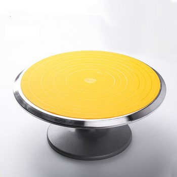 Кръгла въртяща се маса за сладкиши Силиконова подложка за разточване на тесто Незалепваща подложка за печене Кухня Нехлъзгаща се юфка Инструменти за готвене с кнедли