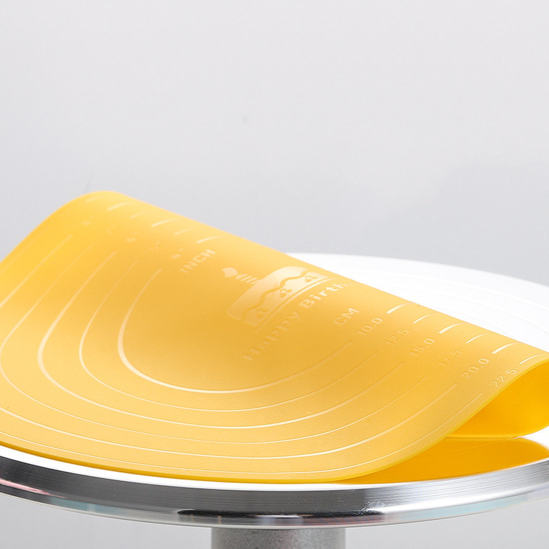 Okrugli okretni tanjur za pecivo Silikonska podloga za valjanje tijesta Neprianjajuća podloga za miješenje Kuhinjski neklizajući rezanci Alati za kuhanje knedli