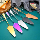 JJYY színes rozsdamentes acél fogazott szélű torta szerver pengevágó pite pizzalapát torta vajas krém spatula sütőeszköz
