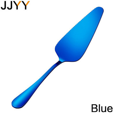 JJYY színes rozsdamentes acél fogazott szélű torta szerver pengevágó pite pizzalapát torta vajas krém spatula sütőeszköz