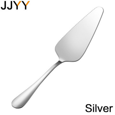 JJYY színes rozsdamentes acél fogazott szélű torta szerver pengevágó pite pizzalapát torta vajas krém spatula sütőeszköz