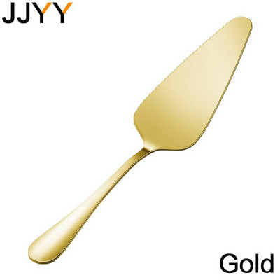 JJYY színes rozsdamentes acél fogazott szélű torta szerver pengevágó pite pizzalapát torta vajas krém spatula sütőeszköz