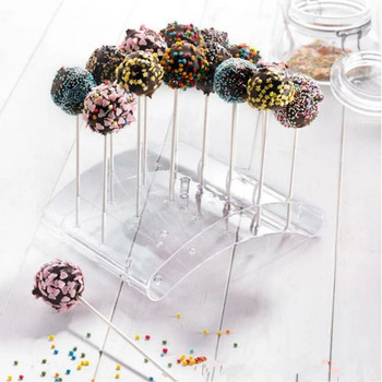 20 дупки Cake Pop Lollipop Стойки/Дисплей/Основи/Рафт Arc Shaped DIY Bakeware Инструменти за торта Acceserries Candy Dessert Hodler
