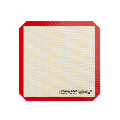 Sarkans silikona mīcīšanas paliktnis, neslīdošs mīklas velmēšanas paklājiņš, cepumu maize pica cepšanai, nepiedegošs kūku statīvs cepeškrāsns konditorejas izstrādājumu cepšanai