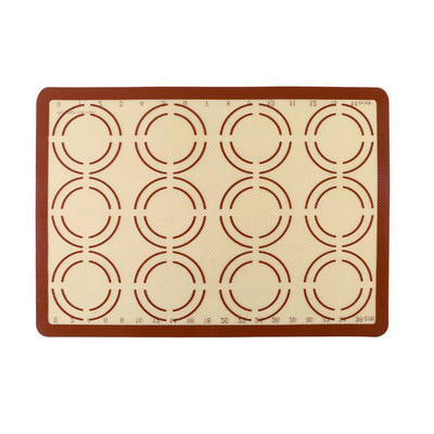 Sarkans silikona mīcīšanas paliktnis, neslīdošs mīklas velmēšanas paklājiņš, cepumu maize pica cepšanai, nepiedegošs kūku statīvs cepeškrāsns konditorejas izstrādājumu cepšanai