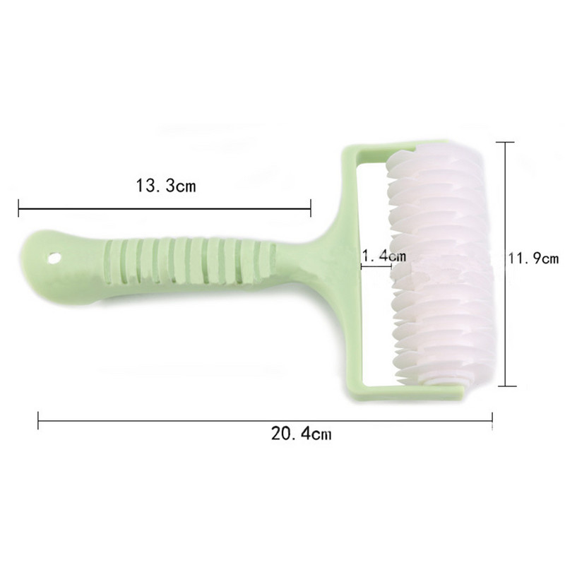 Konyhai rácsos henger Kreatív műanyag tésztahenger vágó tésztaszerszám pite Pizzavágó tészta sütőedény Domborító tésztahenger