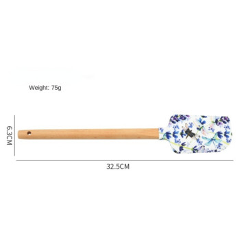 Цвете Птица Раирана Силиконова шпатула Творчески модел Крем Стъргалка за торта Кухненска торта Инструменти за украса на сладкиши Аксесоари за печене