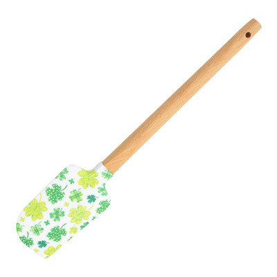 Ziedputnu svītraina silikona lāpstiņa Creative Pattern Krēmveida kūkas skrāpis Virtuves kūkas konditorejas izstrādājumu dekorēšanas rīki Cepšanas piederumi