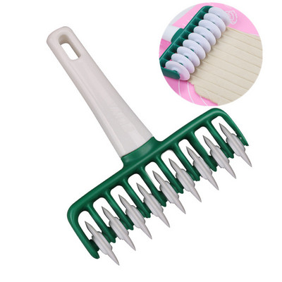 Nūdeļu griezējs Daudzfunkcionāls virtuves rīks Veltnītis Mīklas griezējs Plastmasas nūdeļu nazis Makaronu ātri pagatavojamo nūdeļu piegāde