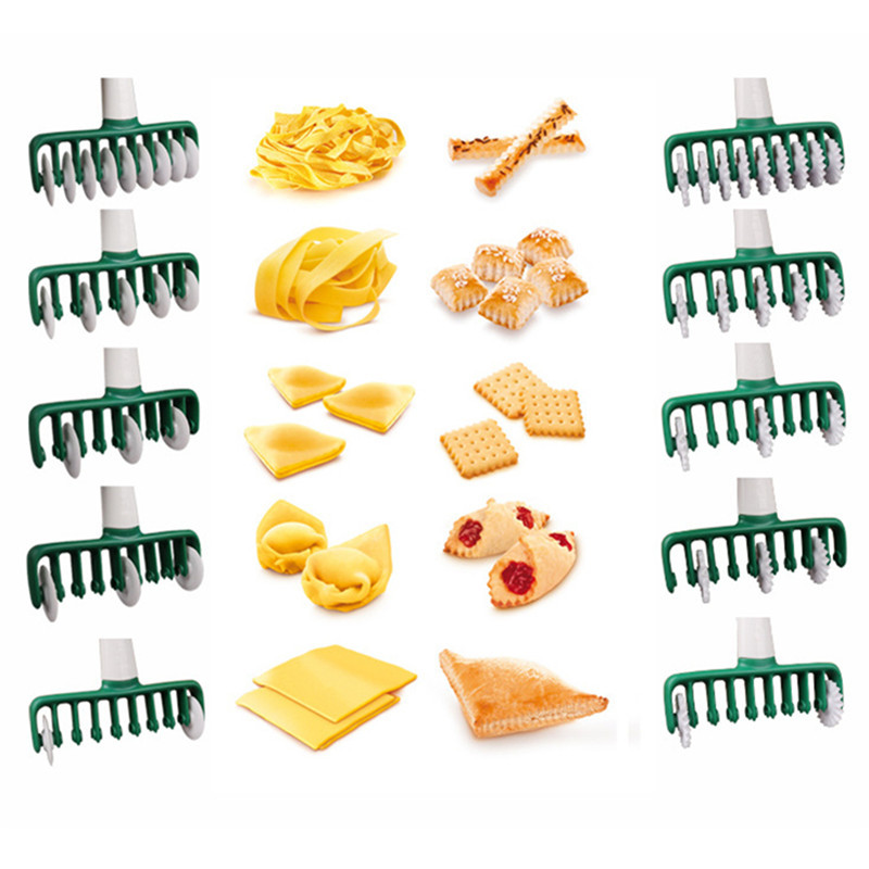 Nūdeļu griezējs Daudzfunkcionāls virtuves rīks Veltnītis Mīklas griezējs Plastmasas nūdeļu nazis Makaronu ātri pagatavojamo nūdeļu piegāde