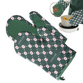 Cepeškrāsns dūraiņi Kokvilnas cepeškrāsns cimdi Karstumizturīgi Vienkārša piekarināmu podiņu turētāju dūraiņi gatavošanai Cepšanai BBQ Mikroviļņu krāsns Universāls