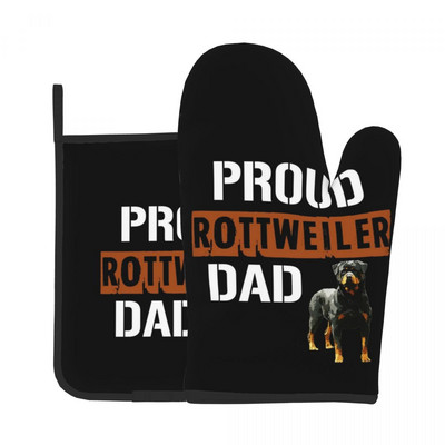 Vintage Yorkie suns tēvs virtuves cimds dzīvnieks karstumizturīgs karstā cepeškrāsns bļoda dūraiņa katla turētājs BBQ maizes dūraiņu komplekts