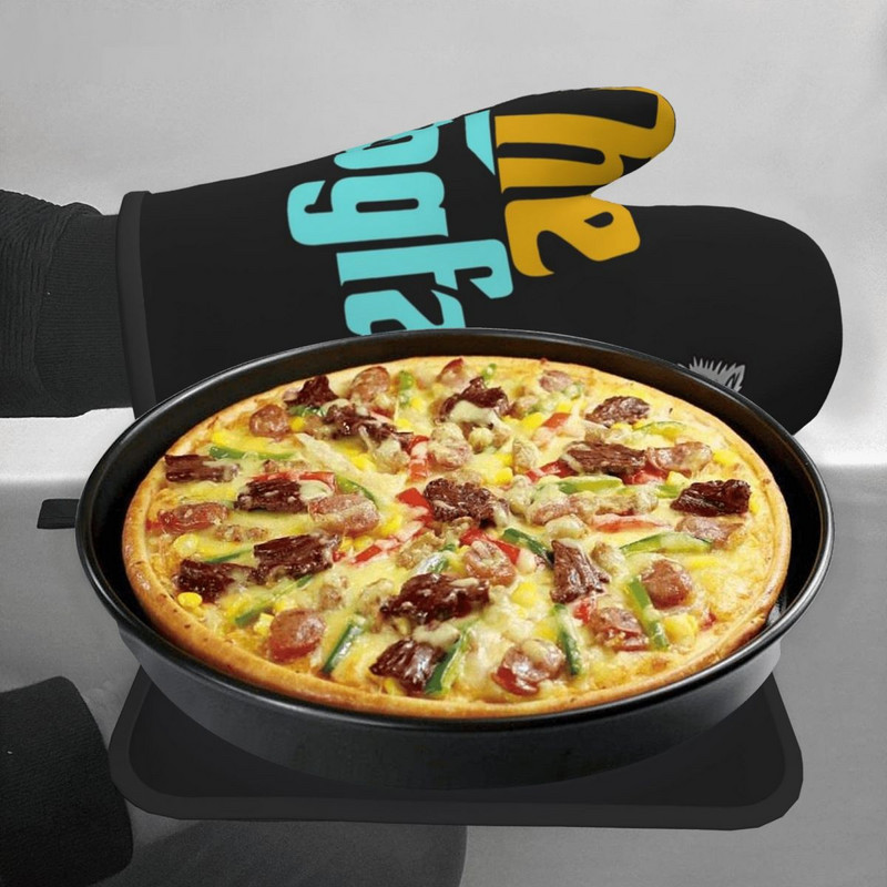 Vintage Yorkie suns tēvs virtuves cimds dzīvnieks karstumizturīgs karstā cepeškrāsns bļoda dūraiņa katla turētājs BBQ maizes dūraiņu komplekts