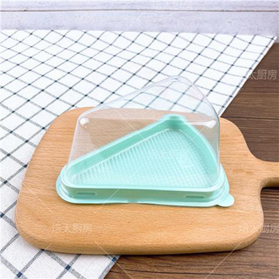 50gab 6/8 collu trīsstūris melns zaļš rozā plastmasas caurspīdīgs iepakojuma kastīte uzpūtenis kūku dēlis vienreizējās lietošanas deserta dzimšanas dienas Kawaii instrumenti