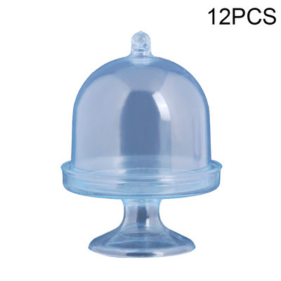 12 gab Mini kūku displeja statīvs Cupcake kastes kupola vāks mafins olu dzeltenuma deserts, caurspīdīgs, individuāls turētājs, iepakojums kāzu ballīšu rekvizīti