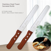 8 collu nerūsējošā tērauda maizes nazis zobains nazis koka rokturis augļu nazis maizes grauzdiņš griezējs kūkas nazis lāpstiņa cepšanas rīki