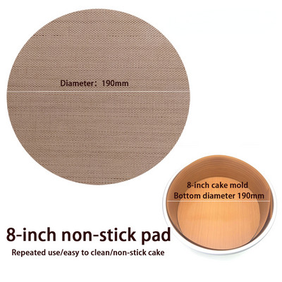 Tapadásmentes tortaforma bélés könnyen levehető lap 5-8 hüvelykes tortaformákhoz élelmiszeripari minőségű újrafelhasználható Air friyer olajszigetelő betét