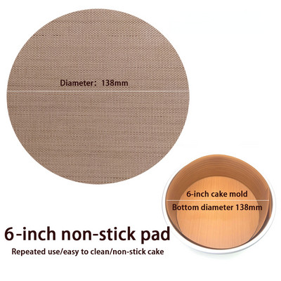 Tapadásmentes tortaforma bélés könnyen levehető lap 5-8 hüvelykes tortaformákhoz élelmiszeripari minőségű újrafelhasználható Air friyer olajszigetelő betét