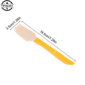 Silikona mini virtuves lāpstiņa krējuma sviesta kūka lāpstiņa maisīšanas mīklas skrāpju birste sviesta mikseris der visu veidu burciņām un kārbām