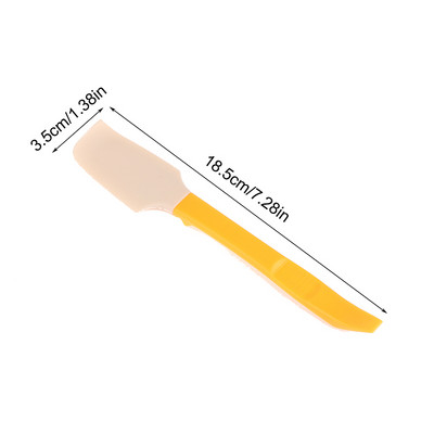 Silikona mini virtuves lāpstiņa krējuma sviesta kūka lāpstiņa maisīšanas mīklas skrāpju birste sviesta mikseris der visu veidu burciņām un kārbām