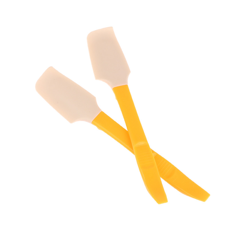 Silikona mini virtuves lāpstiņa krējuma sviesta kūka lāpstiņa maisīšanas mīklas skrāpju birste sviesta mikseris der visu veidu burciņām un kārbām