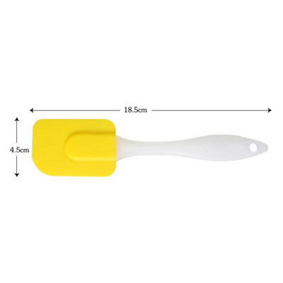 Karštai Universali karščiui atspari integruota rankena silikoninis šaukštas grandiklis Mentelė ledų pyragas virtuvės įrankis indai maišytuvas sviestas