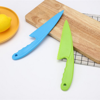 Μαχαίρι κέικ Ασφάλεια Μαγειρικής Μαγειρικής Μαχαίρια Μαχαίρια Πλαστικό οδοντωτό Ψωμί Παιδικό Μαχαίρι Σαλάτα λαχανικών