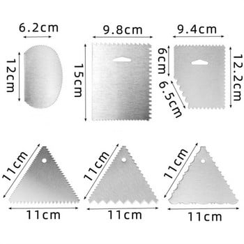 1 τεμ. Smooth Edge Scraper Fondant Spatulas Εργαλεία ζαχαροπλαστικής ψησίματος Gadget για τούρτα από ανοξείδωτο ατσάλι Διακόσμηση αξεσουάρ κουζίνας