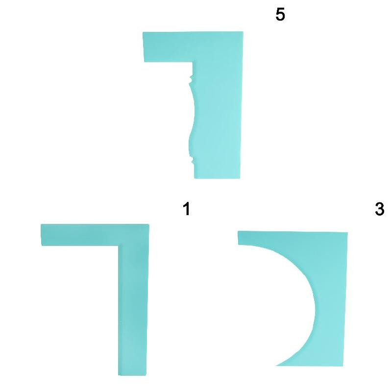 Modellező Simább Polírozó Tortakaparó Penge Tésztalapátok Tészta-jegesedés fésűkészlet Sütőeszközök süteményekhez Barkácsformák sütéshez