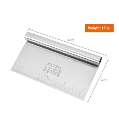 Cepamās kūkas gatavošanas mīklas skrāpis nerūsējošā tērauda kūkas skrāpis konditorejas nazis Fondant skrāpis kūkas malu skrāpis cepšanas rīki