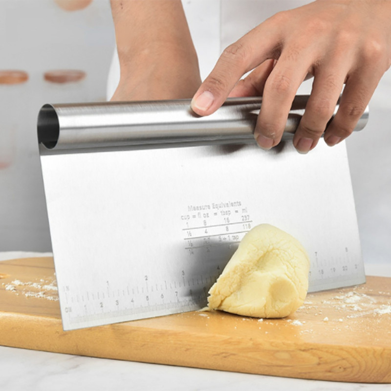 Cepamās kūkas gatavošanas mīklas skrāpis nerūsējošā tērauda kūkas skrāpis konditorejas nazis Fondant skrāpis kūkas malu skrāpis cepšanas rīki