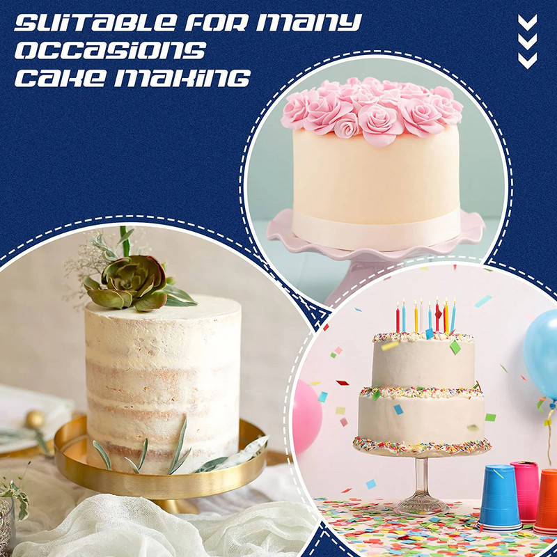 304 nerūsējošā tērauda kūku skrāpis divpusējas rakstainas malas mīklas ķemme Gludākas kūkas dekorēšanas rīki putu sviesta krēmam