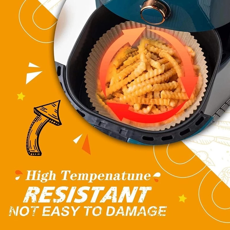 Gaisa cepeškrāsns speciālais papīrs augstas temperatūras eļļu absorbējošs papīrs pārtikas paliktnis Papīrs cepšanai vienreiz lietojams mājas cepeškrāsns gaisa fritēra paliktnis