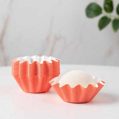 50gab Kēksiņu kūkas cepšanas veidņu kūkas taukiem necaurlaidīgs ieliktnis Makarons mafinu kūkas krūzes sniega mafinu papīra paplātes kūkas dekorēšanas rīki