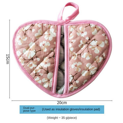 Japāņu stila applaucēšanās necaurlaidīgi cimdi Kokvilnas audums ar sudraba pārklājumu audums izolēti cimdi Biezi izturīgi cimdi Daudzkrāsaini cepšanas trauki