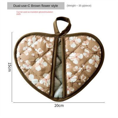 Japāņu stila applaucēšanās necaurlaidīgi cimdi Kokvilnas audums ar sudraba pārklājumu audums izolēti cimdi Biezi izturīgi cimdi Daudzkrāsaini cepšanas trauki