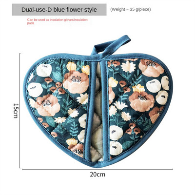 Japāņu stila applaucēšanās necaurlaidīgi cimdi Kokvilnas audums ar sudraba pārklājumu audums izolēti cimdi Biezi izturīgi cimdi Daudzkrāsaini cepšanas trauki