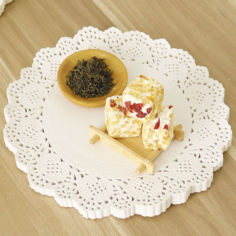 140 vnt. Namų vakarėlis Gimtadienio virtuvės nėrinių popieriniai servetėlės /Doyley kilimėlis vintažinė servetėlė tuščiavidurė torto padėkliukas 4 dydžių padėkliukai popieriniai kilimėliai