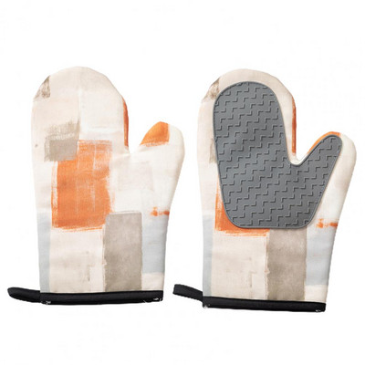 1 pāris izolācijas cimdi Pretpiedeguma silikona cepeškrāsns cimdi ar neslīdošu palmu virves dizaina cepeškrāsns grilēšanas cimdiem gatavošanas rīku