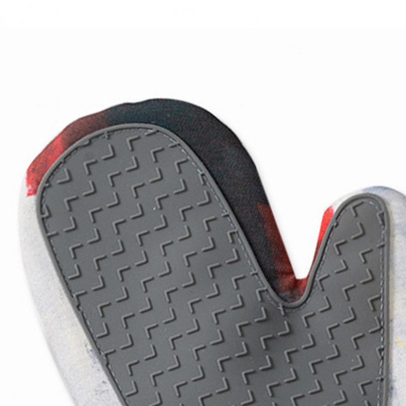 1 pāris izolācijas cimdi Pretpiedeguma silikona cepeškrāsns cimdi ar neslīdošu palmu virves dizaina cepeškrāsns grilēšanas cimdiem gatavošanas rīku