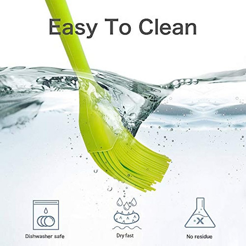 Silikona birstīte konditorejas izstrādājumiem - gatavošanas ota eļļas mērces sviesta marinādēm, pārtikas otiņas BBQ grila virtuves cepšanai