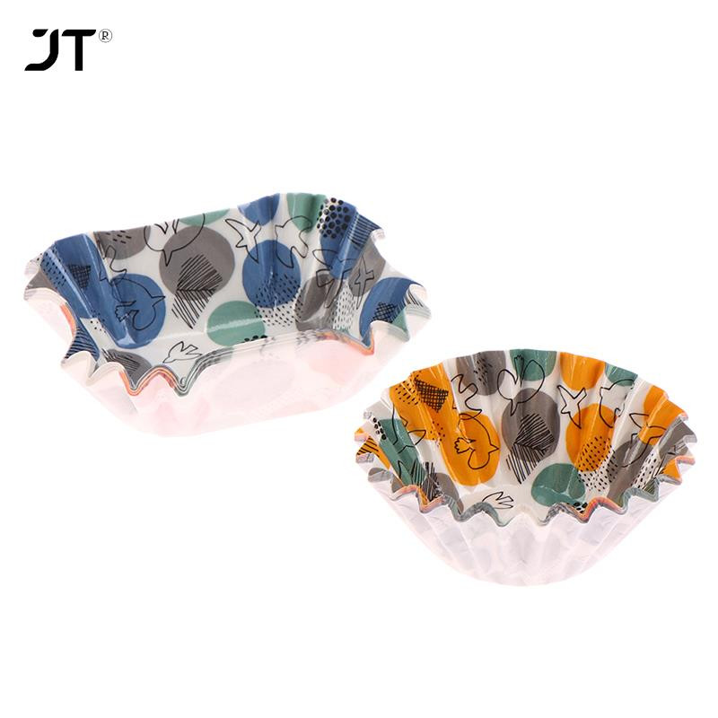 Japāņu stila 15-42gab Eļļas necaurlaidīga papīra kūkas krūze Cupcake ieliktņi Desertu cepšana Cupcake veidņu mafinu futrāļi Bento Mat kūku rīki