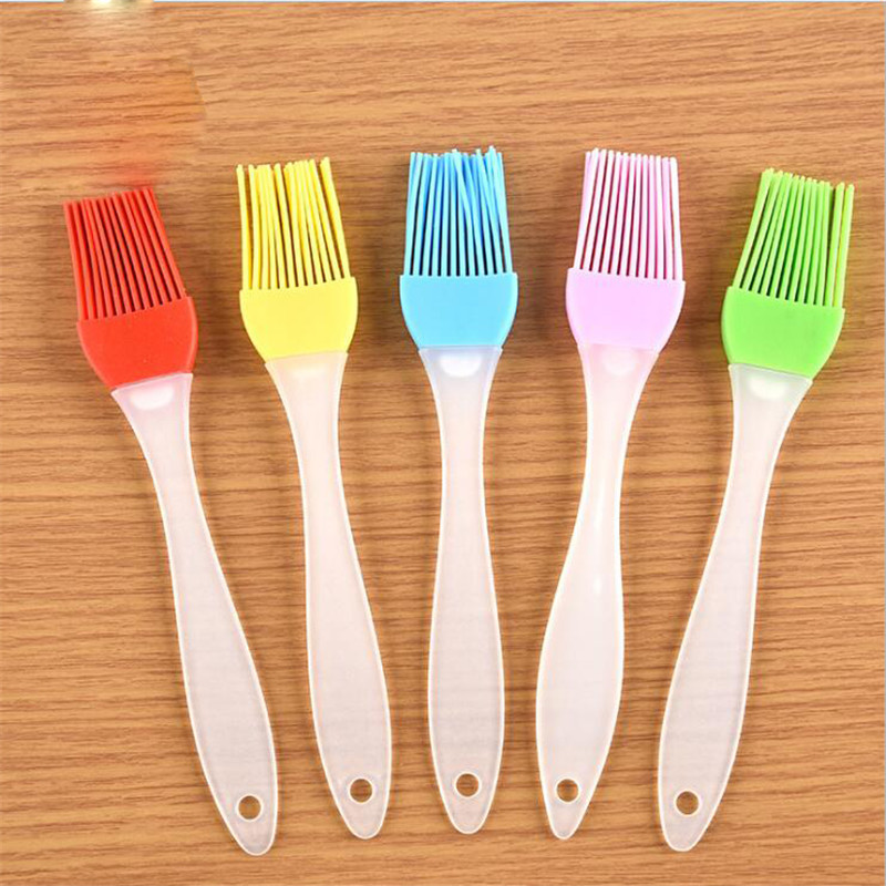 1vnt silikagelio teptukas BBQ šepetys aukštai temperatūrai kepimo šašlykinės šepetys kepimo įrankis silikagelio aliejaus šepetėlis PP rankena