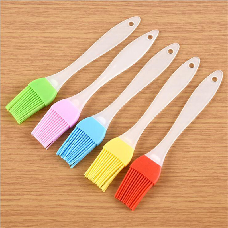 1vnt silikagelio teptukas BBQ šepetys aukštai temperatūrai kepimo šašlykinės šepetys kepimo įrankis silikagelio aliejaus šepetėlis PP rankena