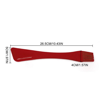 Daudzfunkcionāla eļļas birste Divpusēja silikona krēmveida lāpstiņa konditorejas izstrādājumu otiņa kūku gatavošanai Cepšanas rīki Gatavošanas BBQ ota