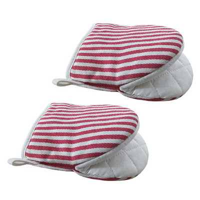 1gab Kokvilnas mikroviļņu krāsns cimdi virtuves gatavošana mikroviļņu krāsns dūraiņi karstumizturīgi, neslīdoši trauku turētāji cepšanas cimdi